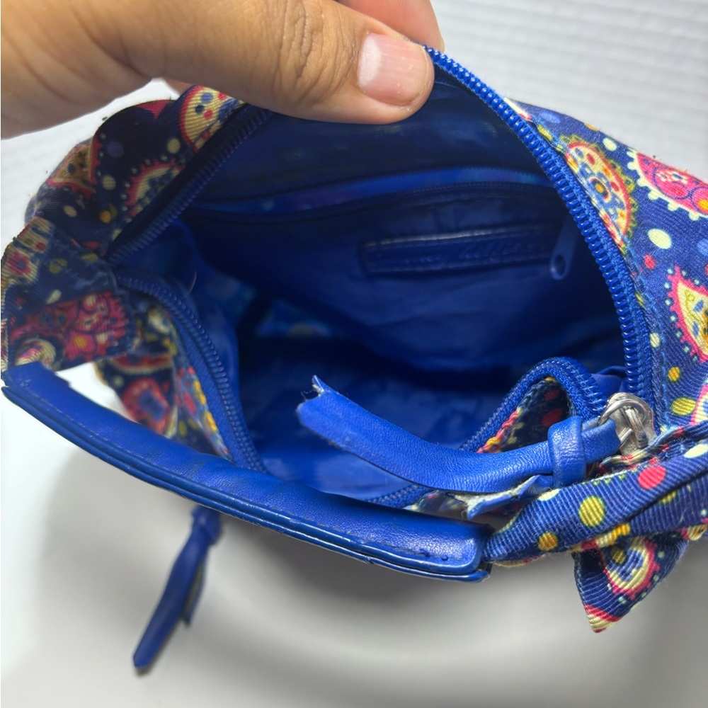 Vintage Tommy Hilfiger Blue Paisley HT logo Tote Bag Nylon‎ Changeable Shape - Picture 9 of 13